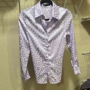 Lavender Leopard Print Women’s Shirt